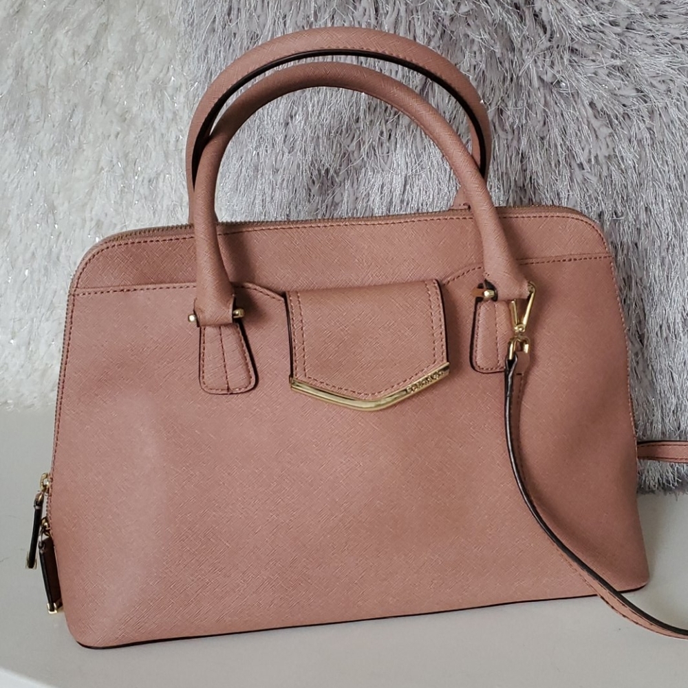 Calvin Klein On My Corner Saffiano Handbag Purse S